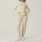 Women's Winter Running Tracksuit Set - Hooded Top & Trousers | Stravix